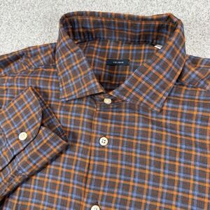 Caliban Mens Plaid Flannel Cotton Custom Dress Shirt Size‎ 42 16.5